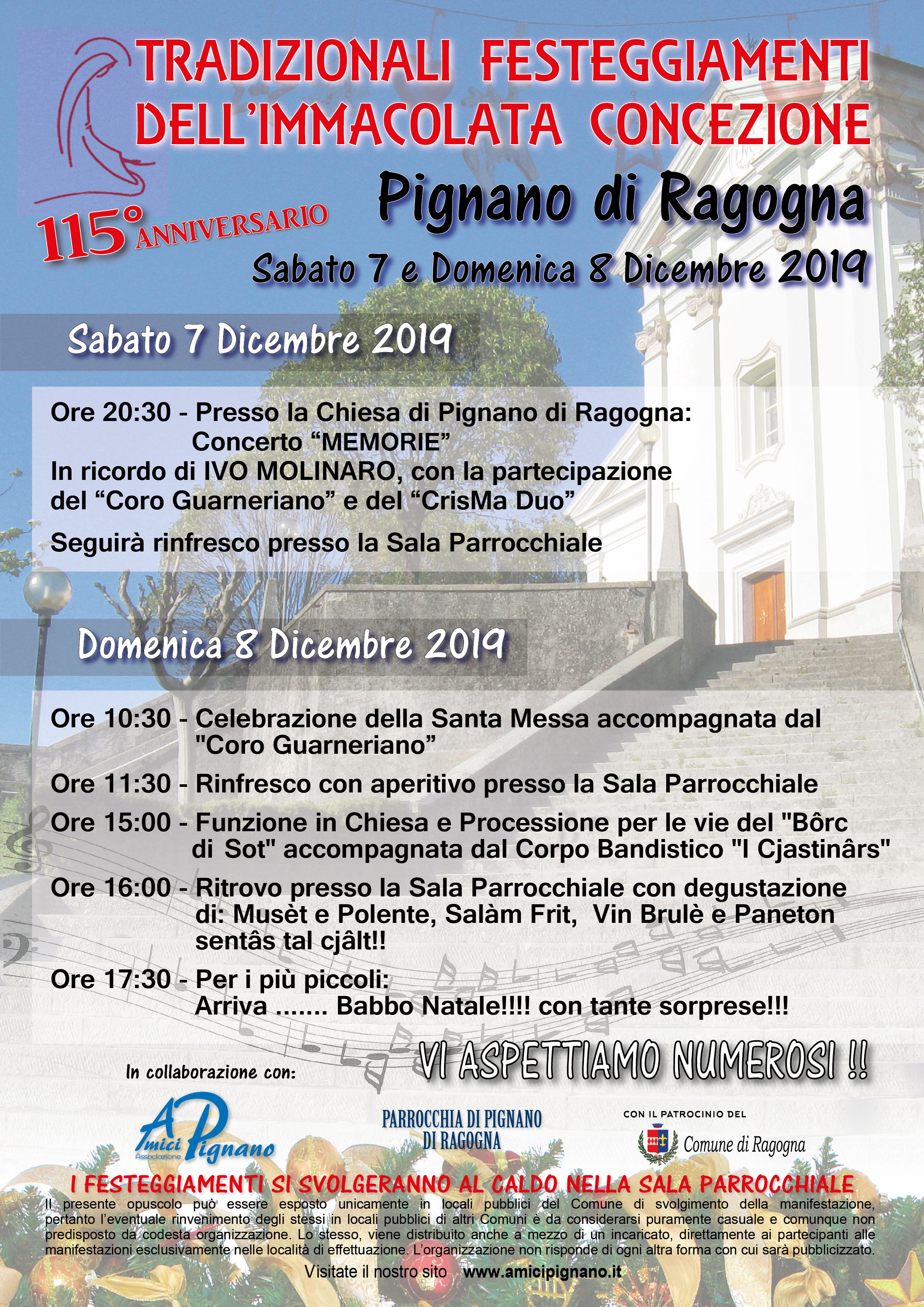 Immacolata 8 Dicembre -  Pignano 2019